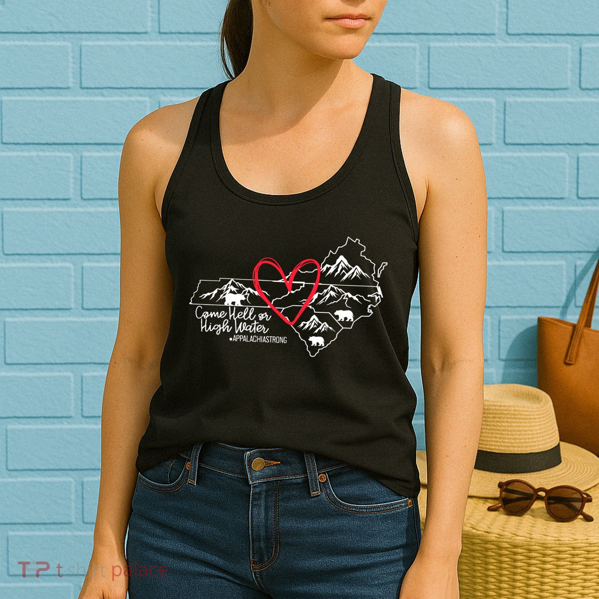 Appalachia Strong Come Hell Or High Water United Mountain Women's Tank Top