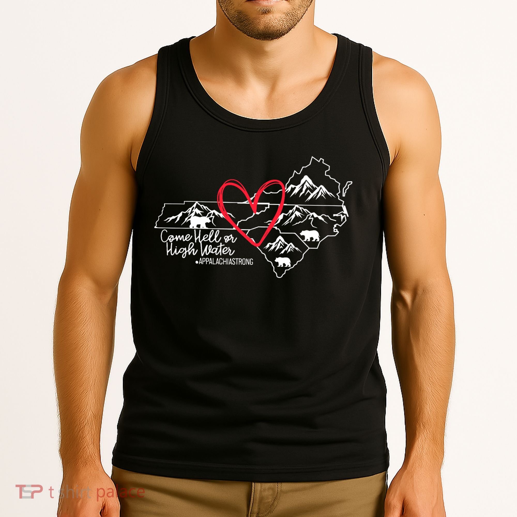 Appalachia Strong Come Hell Or High Water United Mountain Tank Top