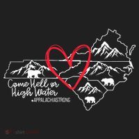 Appalachia Strong Come Hell Or High Water United Mountain Golf Towel thumb 3