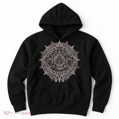 Aztec Sun Calendar Aztec Sun Stone Mayan Sun Symbol Hoodie