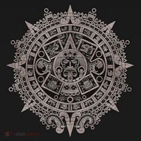 Aztec Sun Calendar Aztec Sun Stone Mayan Sun Symbol Hoodie thumb 7