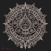 Aztec Sun Calendar Aztec Sun Stone Mayan Sun Symbol Beanie thumb 2