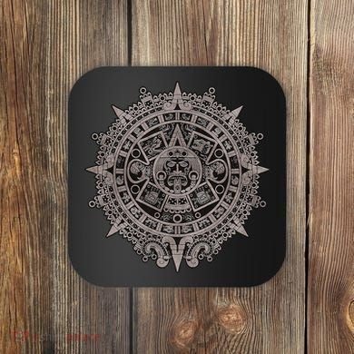 Aztec Sun Calendar Aztec Sun Stone Mayan Sun Symbol Coaster