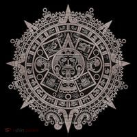 Aztec Sun Calendar Aztec Sun Stone Mayan Sun Symbol Women's Hoodie thumb 2