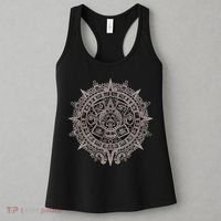 Aztec Sun Calendar Aztec Sun Stone Mayan Sun Symbol Women's Tank Top thumb 3