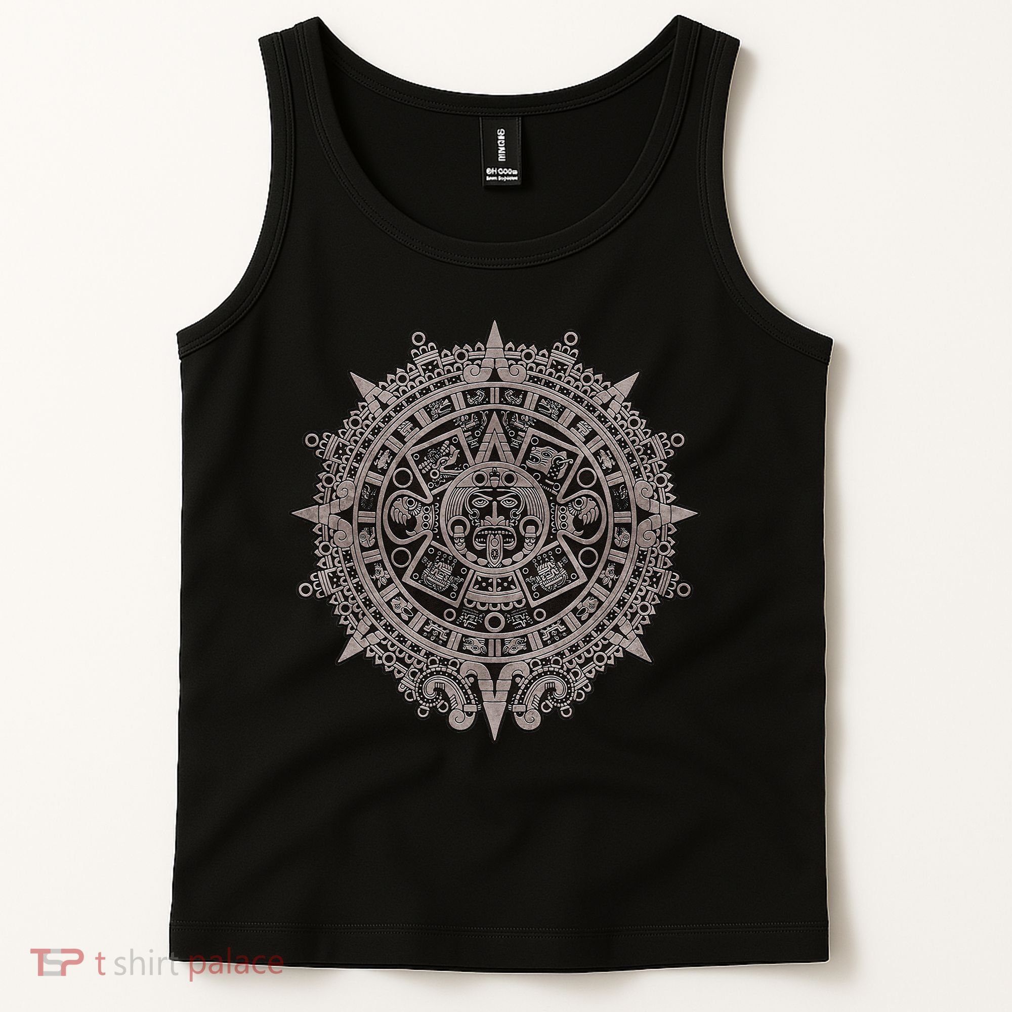 Aztec Sun Calendar Aztec Sun Stone Mayan Sun Symbol Tank Top