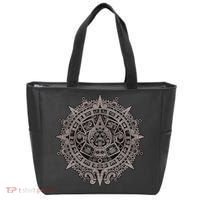 Aztec Sun Calendar Aztec Sun Stone Mayan Sun Symbol Tote Bag thumb 0