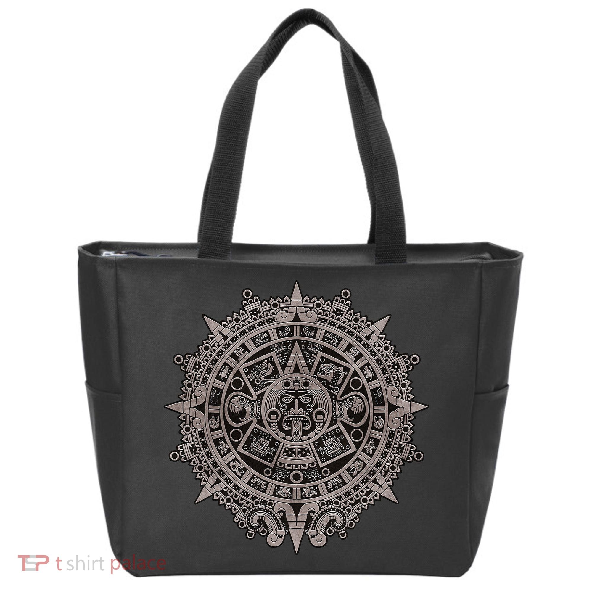 Aztec Sun Calendar Aztec Sun Stone Mayan Sun Symbol Tote Bag