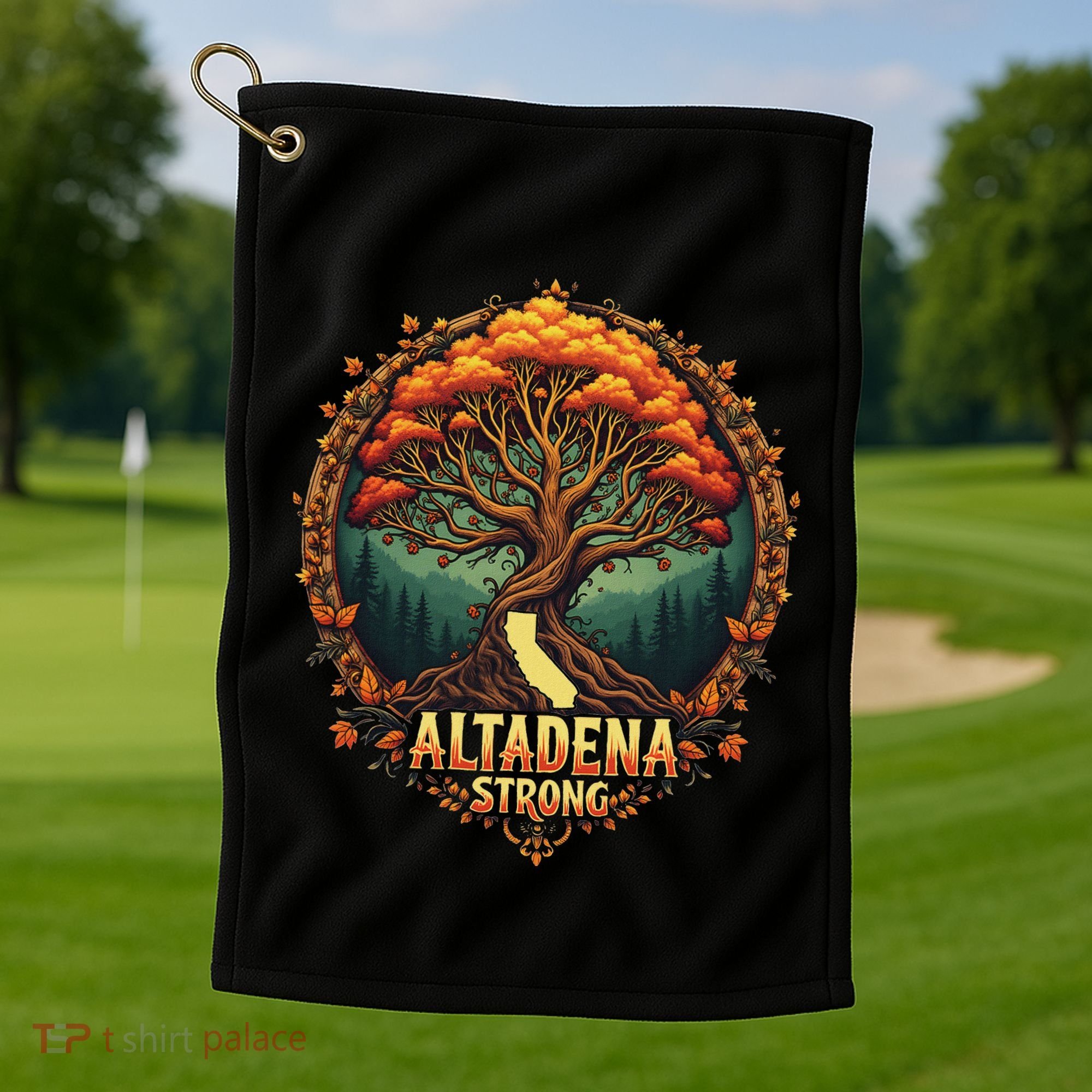 Altadena Strong California Supporters Golf Towel