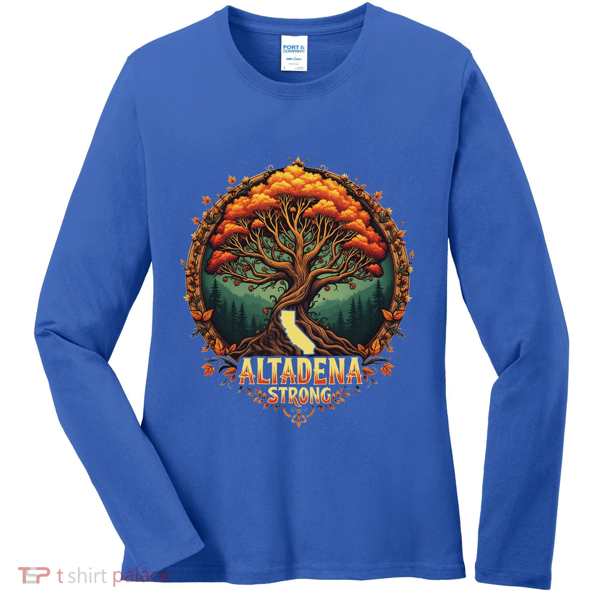 Altadena Strong California Supporters Women's Long Sleeve Shirt