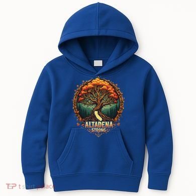 Altadena Strong California Supporters Kids Hoodie