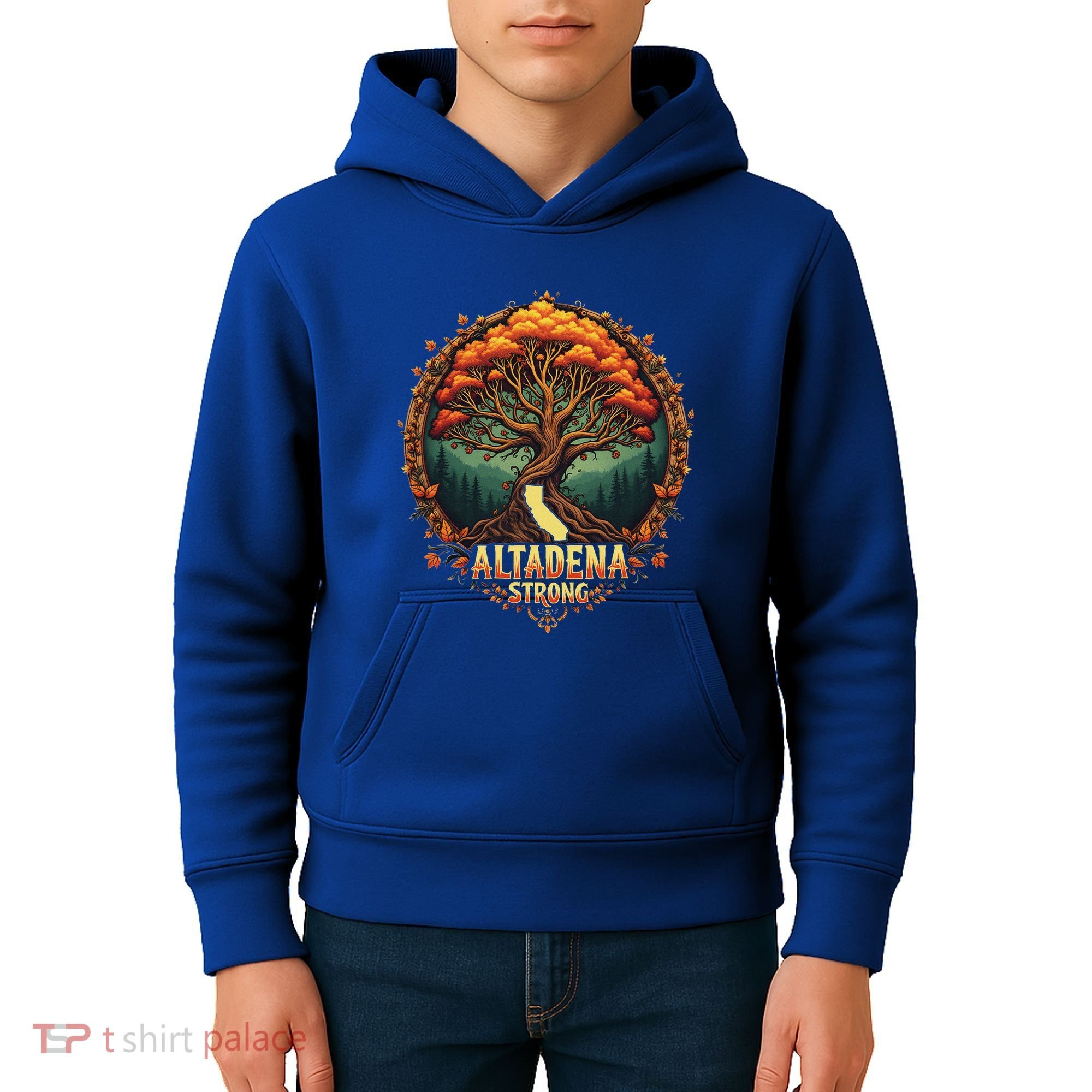 Altadena Strong California Supporters Kids Hoodie