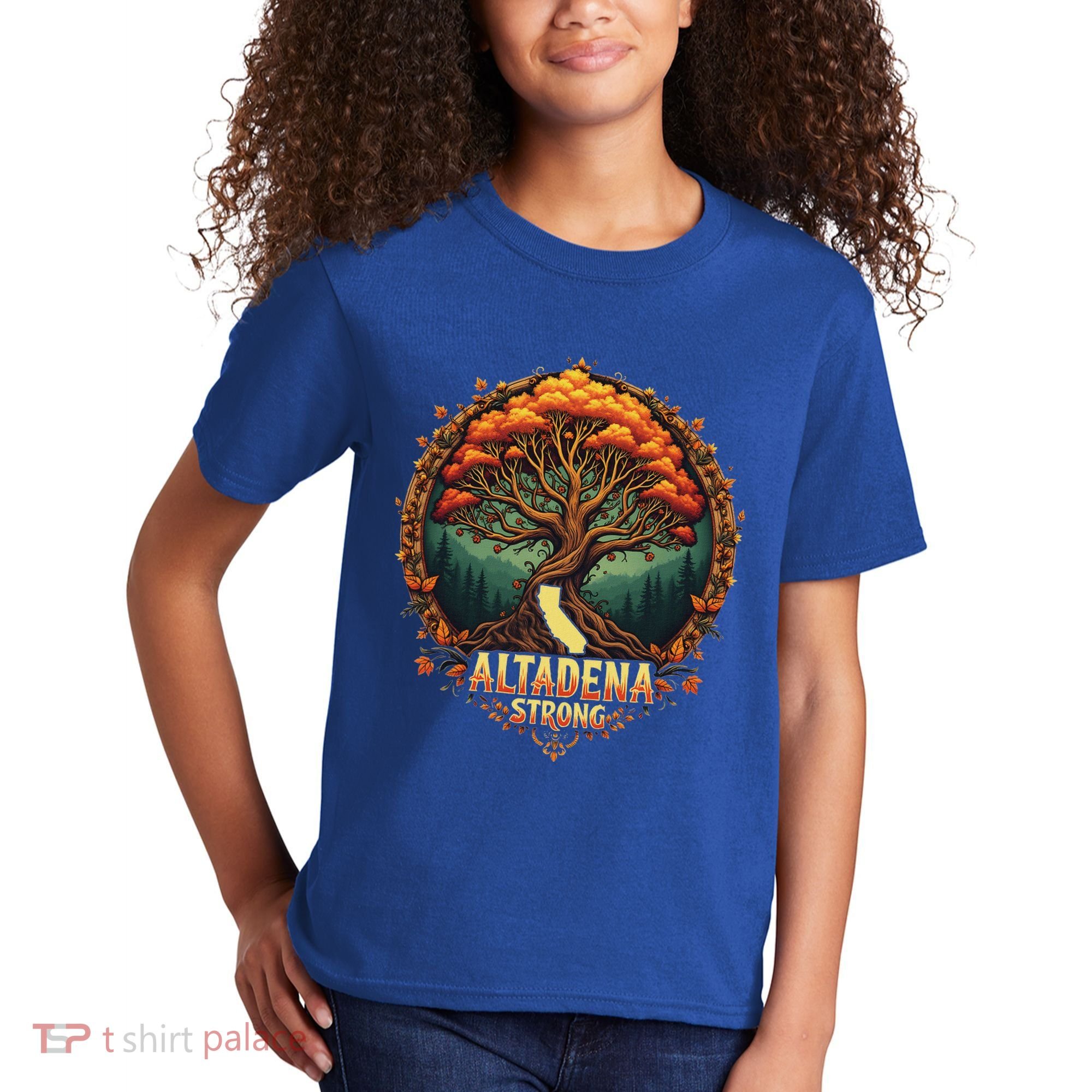 Altadena Strong California Supporters Kids T-Shirt