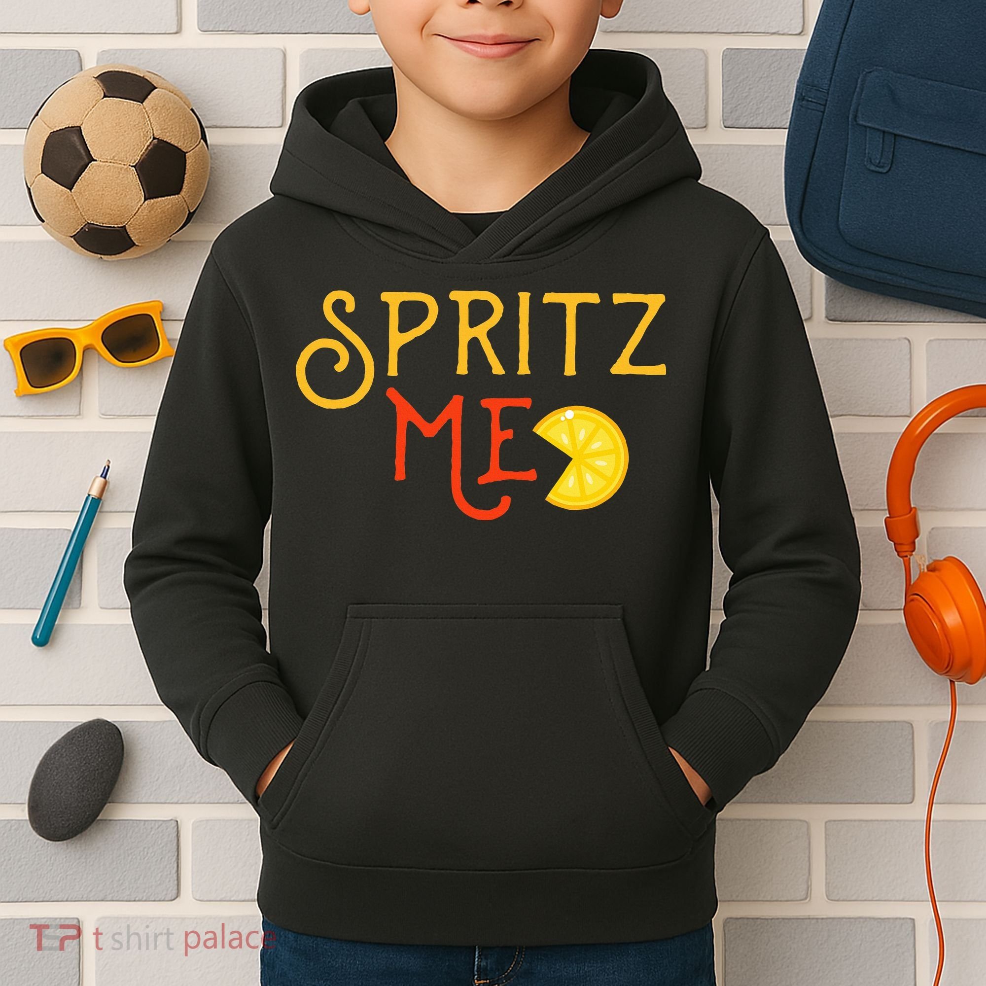 Aperol Spritz Cocktail Party Alcohol Drink Summer Beverage Kids Hoodie