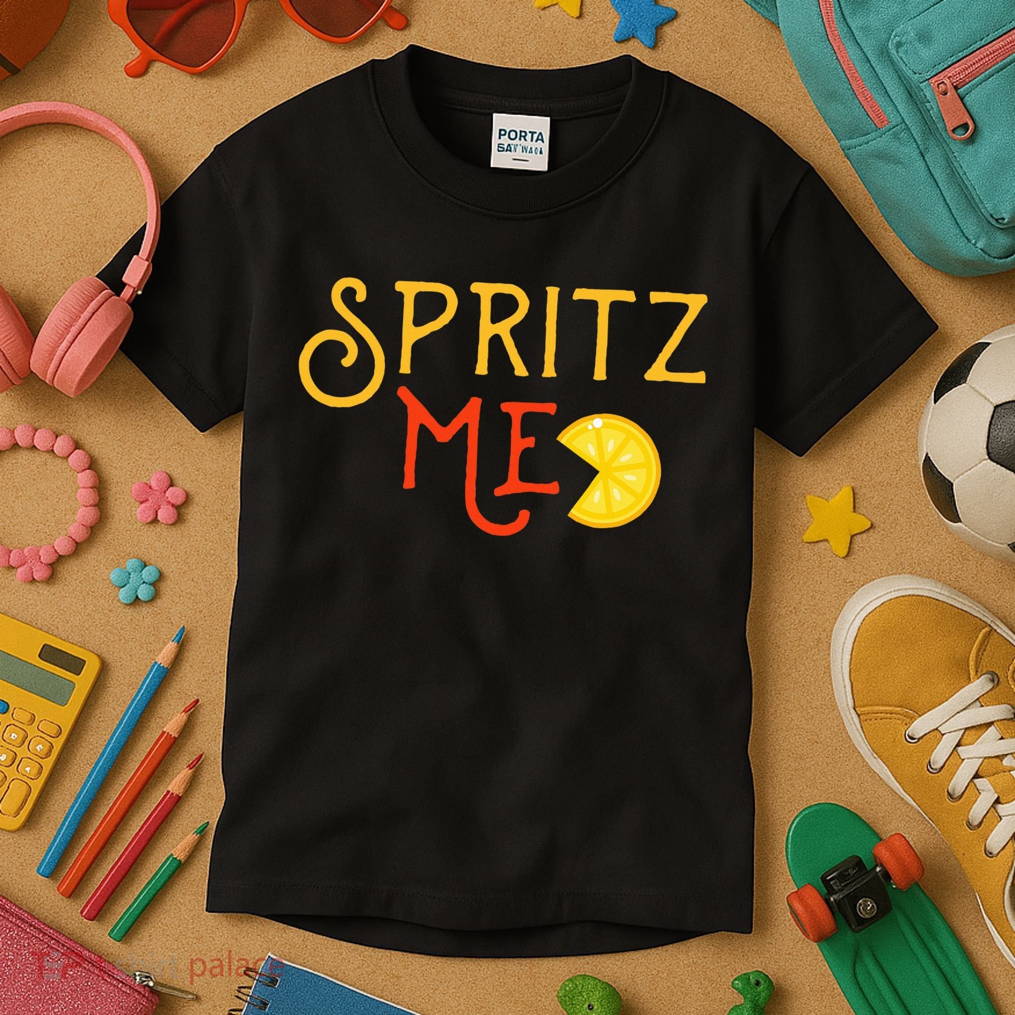 Aperol Spritz Cocktail Party Alcohol Drink Summer Beverage Kids T-Shirt