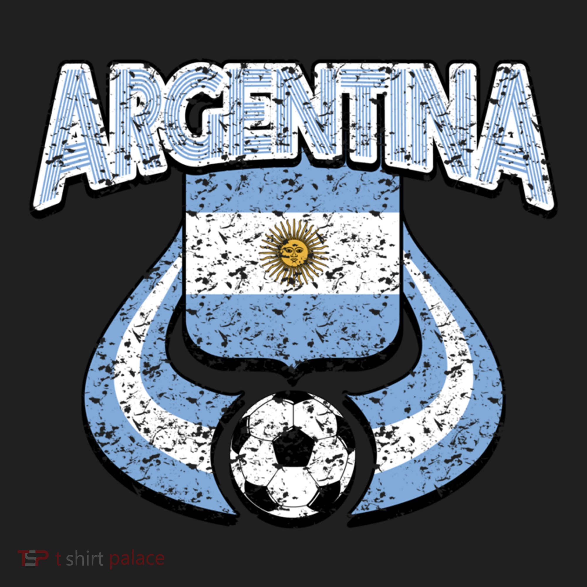 Argentina Soccer Country Flag Shield Argentinian Pride Gift Women's Sweatshirt