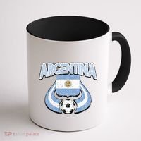 Argentina Soccer Country Flag Shield Argentinian Pride Gift Coffee Mug thumb 1