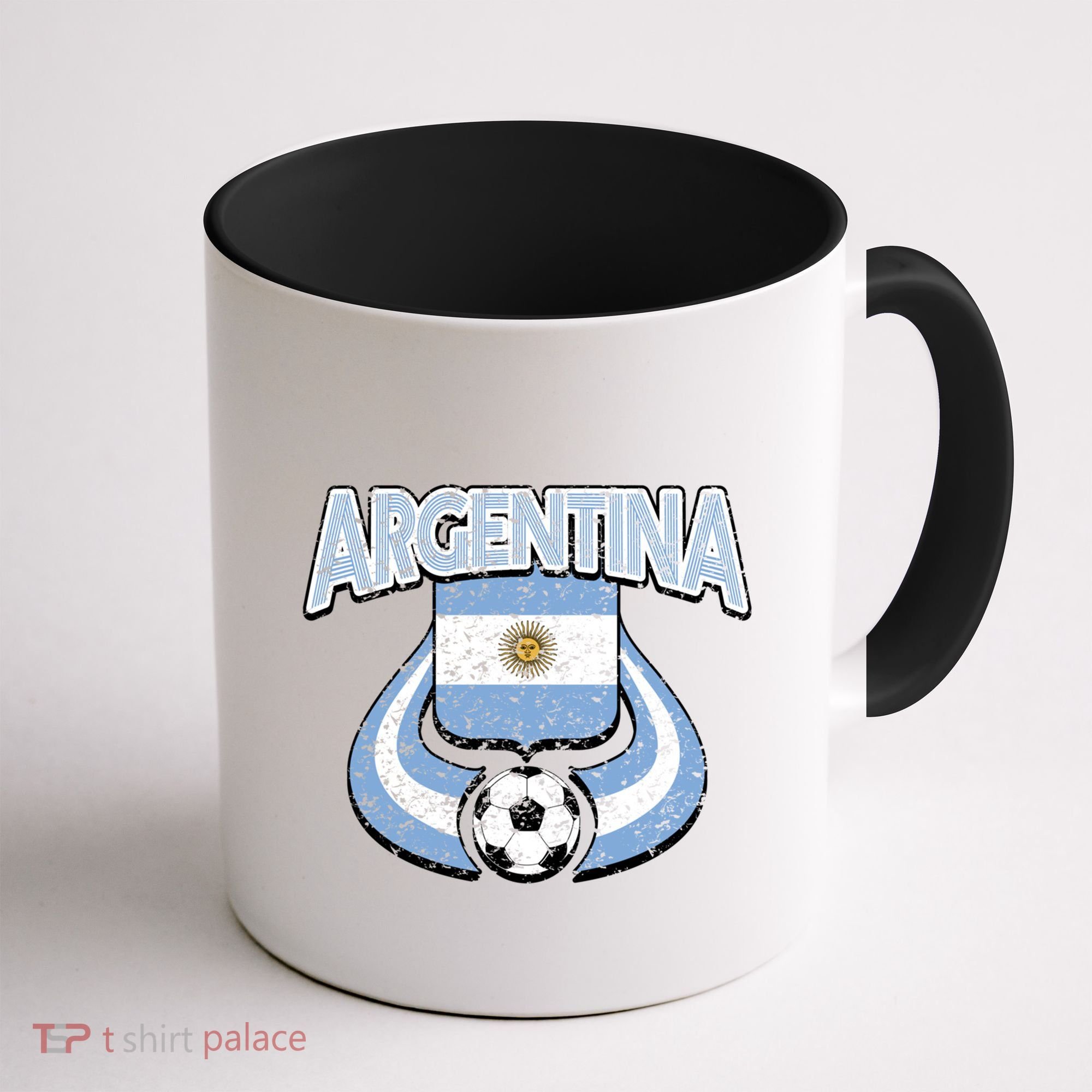 Argentina Soccer Country Flag Shield Argentinian Pride Gift Coffee Mug