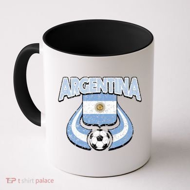 Argentina Soccer Country Flag Shield Argentinian Pride Gift Coffee Mug