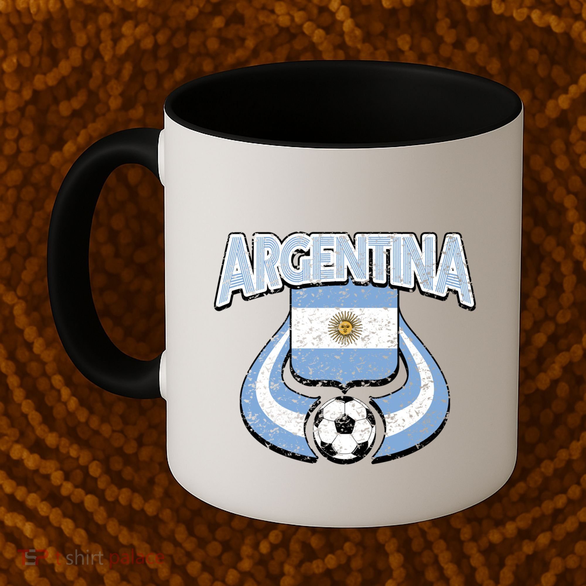 Argentina Soccer Country Flag Shield Argentinian Pride Gift Coffee Mug