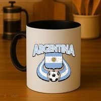 Argentina Soccer Country Flag Shield Argentinian Pride Gift Coffee Mug thumb 4