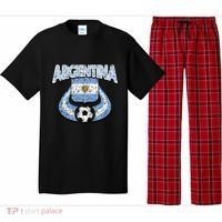 Argentina Soccer Country Flag Shield Argentinian Pride Gift Pajama Set thumb 0
