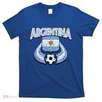 Argentina Soccer Country Flag Shield Argentinian Pride Gift T-Shirt thumb 0