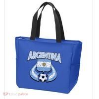 Argentina Soccer Country Flag Shield Argentinian Pride Gift Tote Bag thumb 3