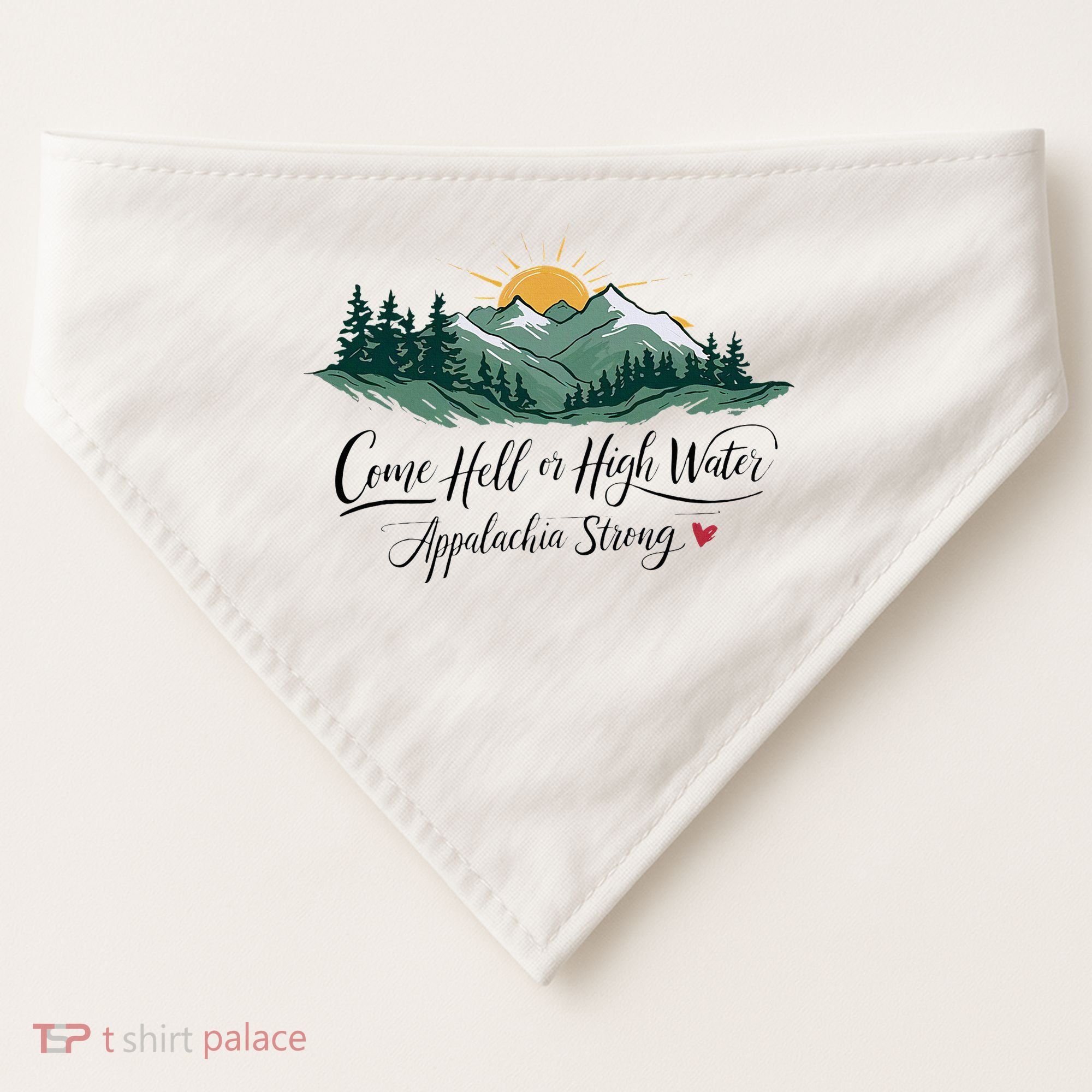 Appalachia Strong Come Hell Or High Water USA-Made Doggie Bandana