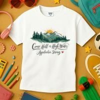 Appalachia Strong Come Hell Or High Water Kids T-Shirt thumb 3