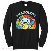 Axolotl- Snaxolotl Cute Axolotl Snacks Funny Food  Sweatshirt thumb 0