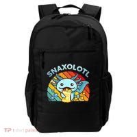 Axolotl- Snaxolotl Cute Axolotl Snacks Funny Food  Backpack thumb 0