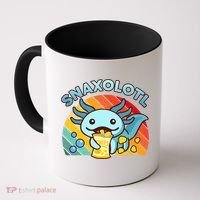 Axolotl- Snaxolotl Cute Axolotl Snacks Funny Food  Coffee Mug thumb 0