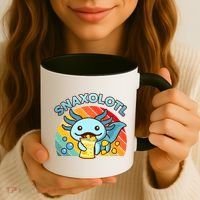 Axolotl- Snaxolotl Cute Axolotl Snacks Funny Food  Coffee Mug thumb 3