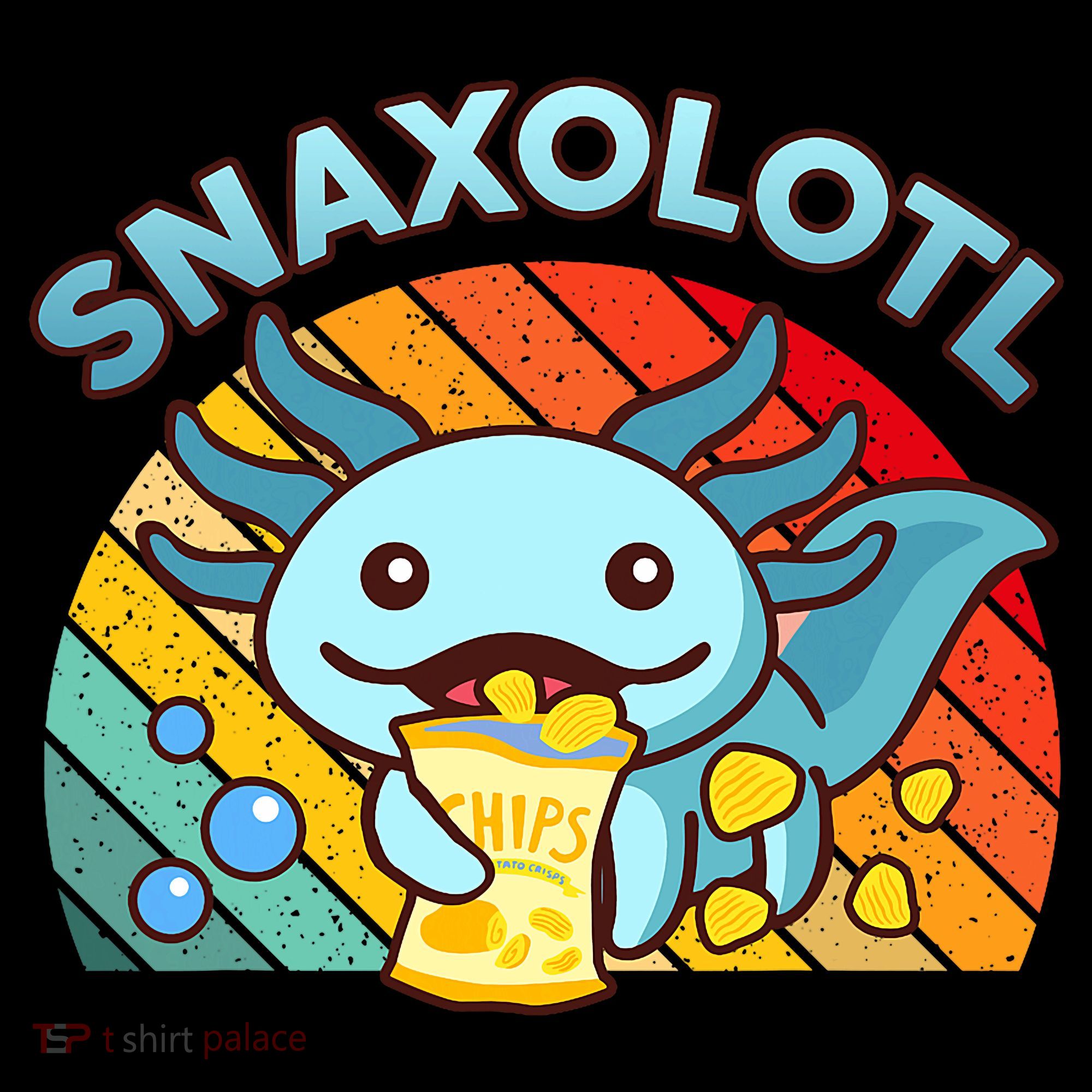 Axolotl- Snaxolotl Cute Axolotl Snacks Funny Food  Coffee Mug