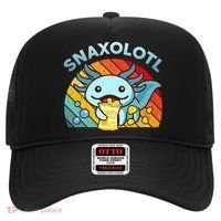 Axolotl- Snaxolotl Cute Axolotl Snacks Funny Food  Hat thumb 0