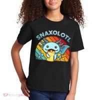 Axolotl- Snaxolotl Cute Axolotl Snacks Funny Food  Kids T-Shirt thumb 2
