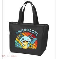 Axolotl- Snaxolotl Cute Axolotl Snacks Funny Food  Tote Bag thumb 3