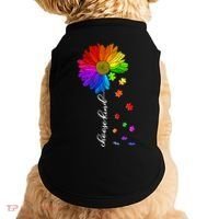 Autism Sunflower Choose Kind Doggie Tank thumb 0