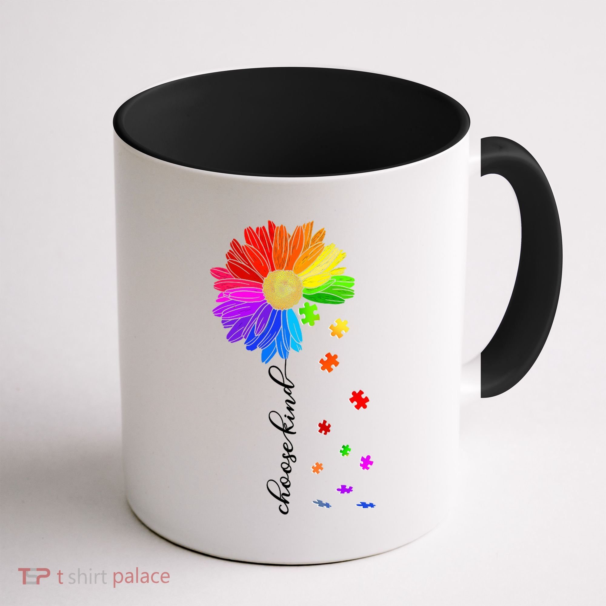 Autism Sunflower Choose Kind Coffee Mug