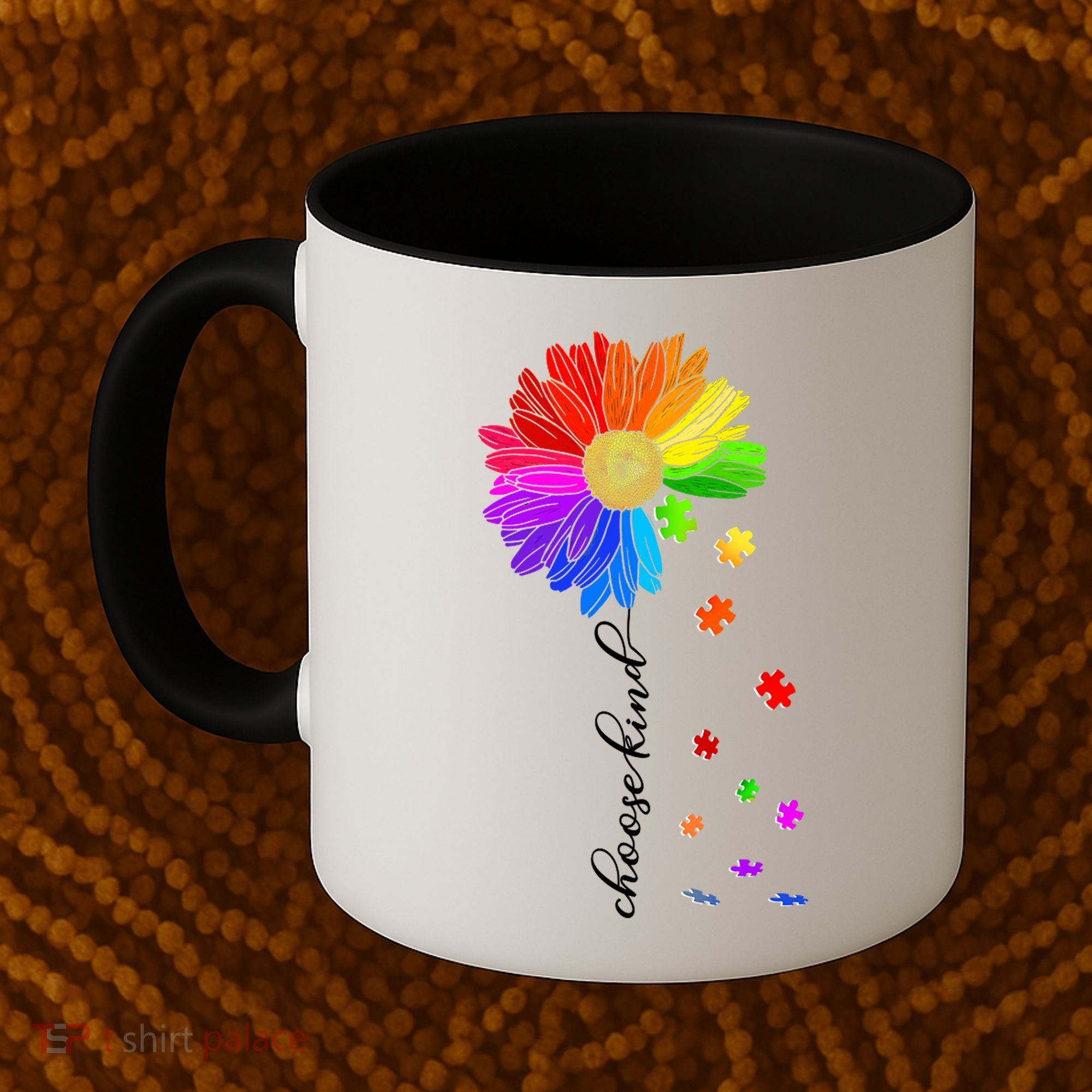 Autism Sunflower Choose Kind Coffee Mug