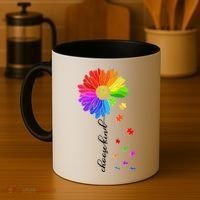 Autism Sunflower Choose Kind Coffee Mug thumb 4