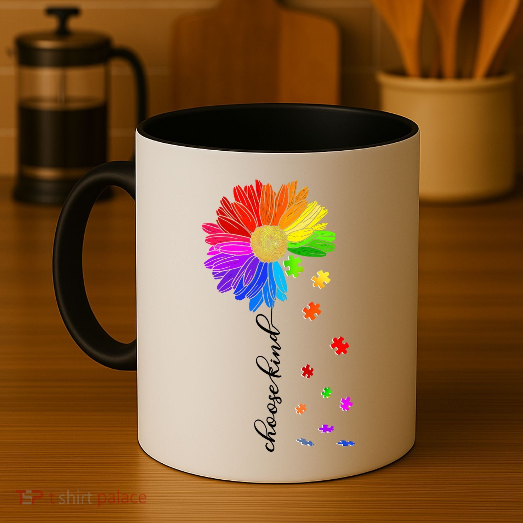 Autism Sunflower Choose Kind Coffee Mug