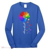 Autism Sunflower Choose Kind Long Sleeve Shirt thumb 0