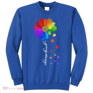 Autism Sunflower Choose Kind Sweatshirt