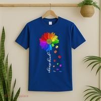 Autism Sunflower Choose Kind T-Shirt thumb 2