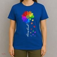 Autism Sunflower Choose Kind T-Shirt thumb 4