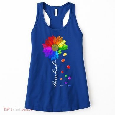 Autism Sunflower Choose Kind Women's Tank Top