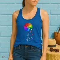 Autism Sunflower Choose Kind Women's Tank Top thumb 2