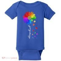 Autism Sunflower Choose Kind Baby Bodysuit thumb 0